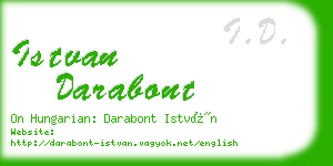 istvan darabont business card